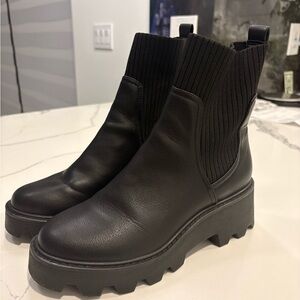 DV by Dolce Vita Black Chunky Ankle Boots